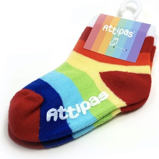 Ponožky Attipas Rainbow White - obrázek 1