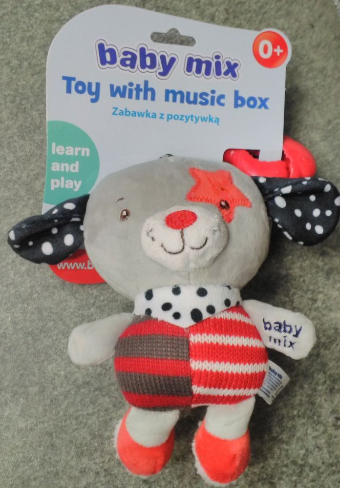 Hudební hračka BabyMix Red Dog With Star - obrázek 1
