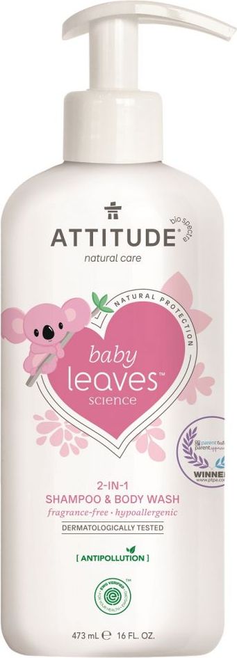 ATTITUDE Baby Leaves Tělové mýdlo a šampon 2v1 473 ml - obrázek 1