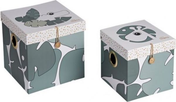 Úložné boxy 2 ks Done By Deer Tiny Tropics Large - obrázek 1
