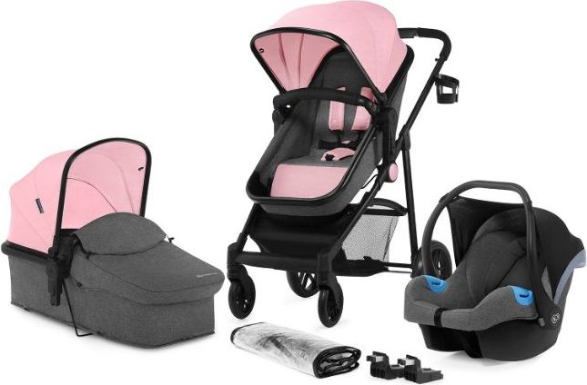 KINDERKRAFT Kočárek kombinovaný Juli 3v1 Pink 2019 - obrázek 1