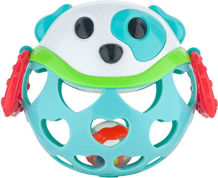 Interaktivní hračka míček s chrastítkem Canpol Modrý Pejsek 2019 - obrázek 1