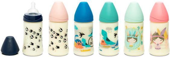 Láhev 270ml kulatá savička latex Suavinex - obrázek 1