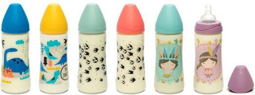 Láhev 360ml kulatá savička silikon Suavinex - obrázek 1