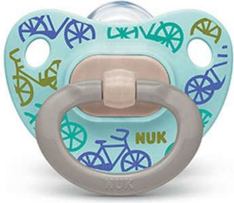 Silikonové šidítko Nuk Happy Days Bicycle 6-18 měsíců - obrázek 1
