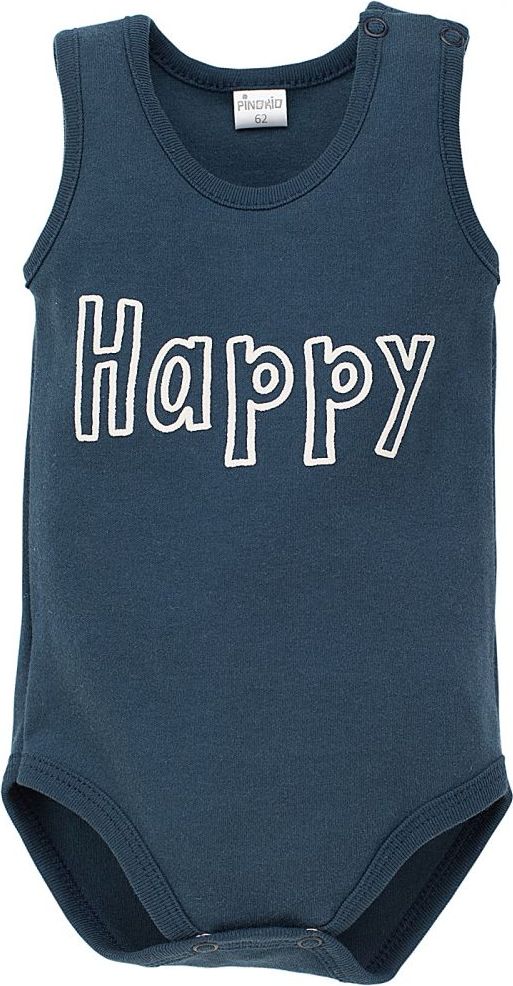 Body bez rukávů Pinokio Happy Llama Grafit 74 - obrázek 1