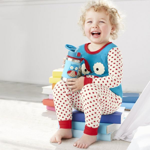 Nerezová láhev na vodu 350 ml 12m+ Skip Hop Zoo - obrázek 2