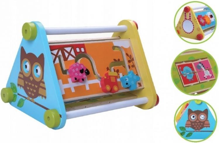 Eco Toys Dřevěná edukační hračka EcoToys Sovička - obrázek 2