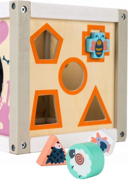 Eco Toys Edukační dřevěná kostka s labyrintem 5v1 EcoToys - obrázek 2