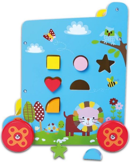 Eco Toys Dřevěné chodítko/Edukační kostka EcoToys - obrázek 2