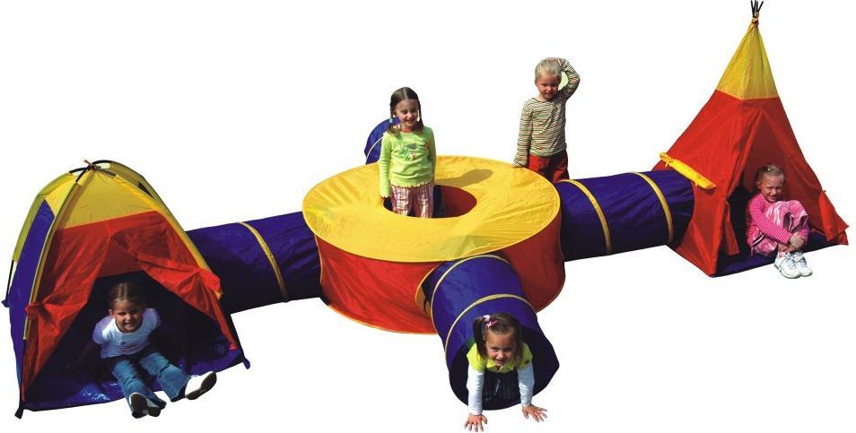 Eco Toys Dětský stan 7v1 se 4 tunely EcoToys - obrázek 1