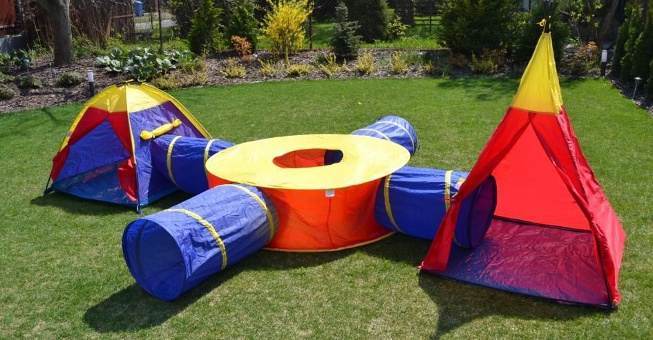 Eco Toys Dětský stan 7v1 se 4 tunely EcoToys - obrázek 2