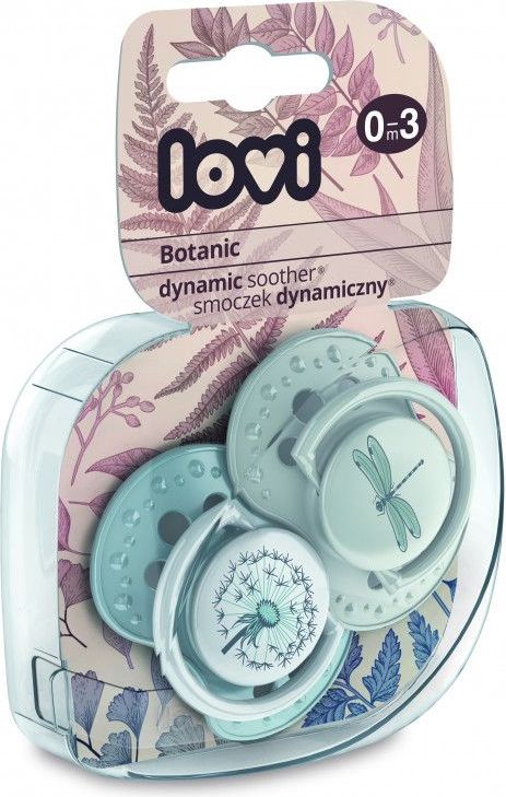 Šidítko dynamické silikonové 2 ks Lovi Botanic Green 6-18 měsíců - obrázek 2