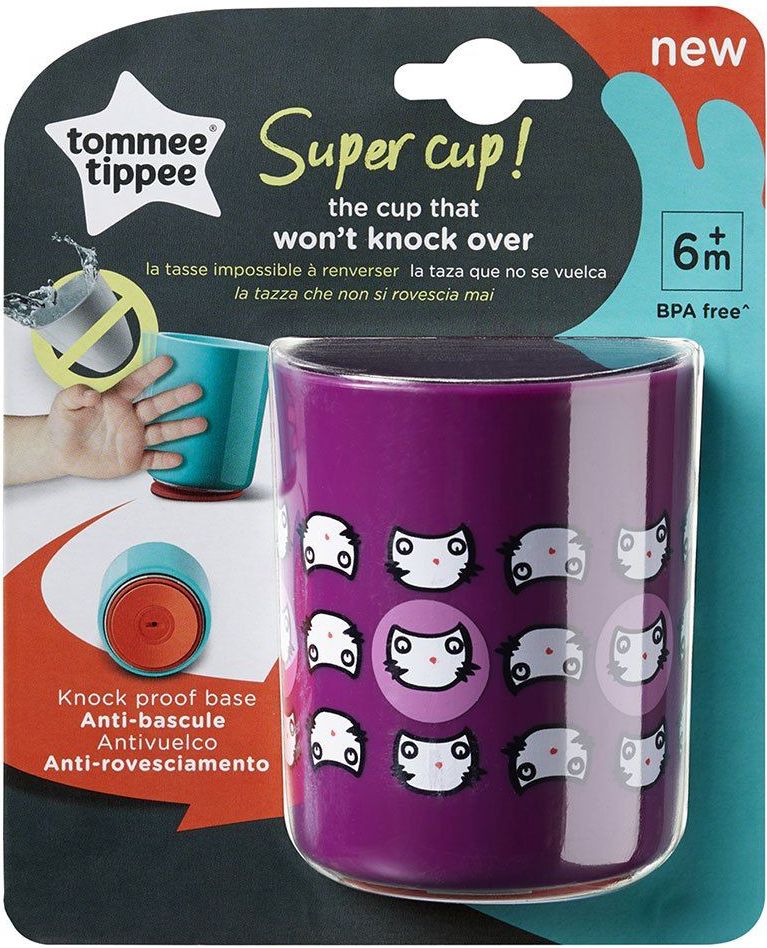 Protiskluzový hrníček 190ml Tommee Tippee Super cup Cat 2019 - obrázek 1