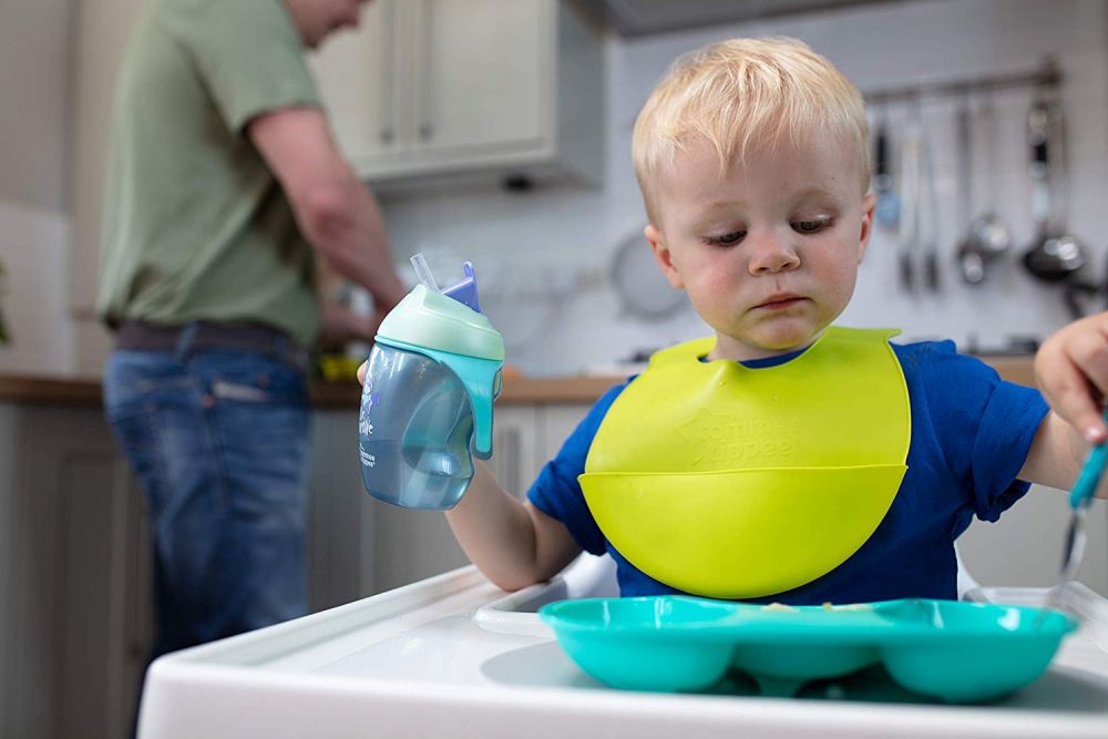 Dětský hrneček s brčkem 230ml Tommee Tippee Straw Blue 2019 - obrázek 2