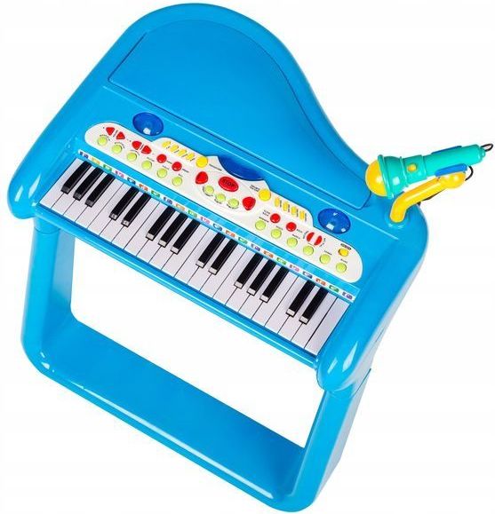 Eco Toys Dětský keyboard s mikrofonem EcoToys Blue 2019 - obrázek 1
