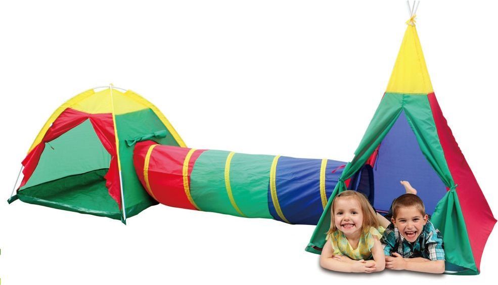 Eco Toys Dětský stan 3v1 s tunelem EcoToys - obrázek 2