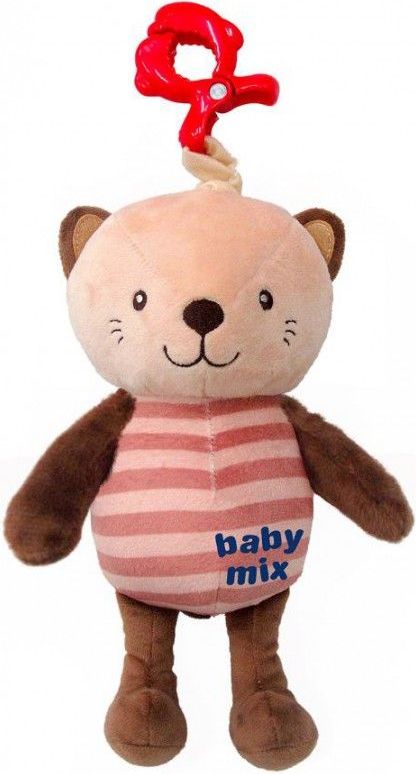 Plyšová závěsná hračka se zvukem Babymix Méďa - obrázek 1