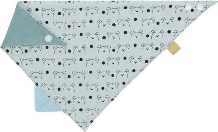 Lässig Interlock Bandana with silicone teether Little Chums dog - obrázek 1