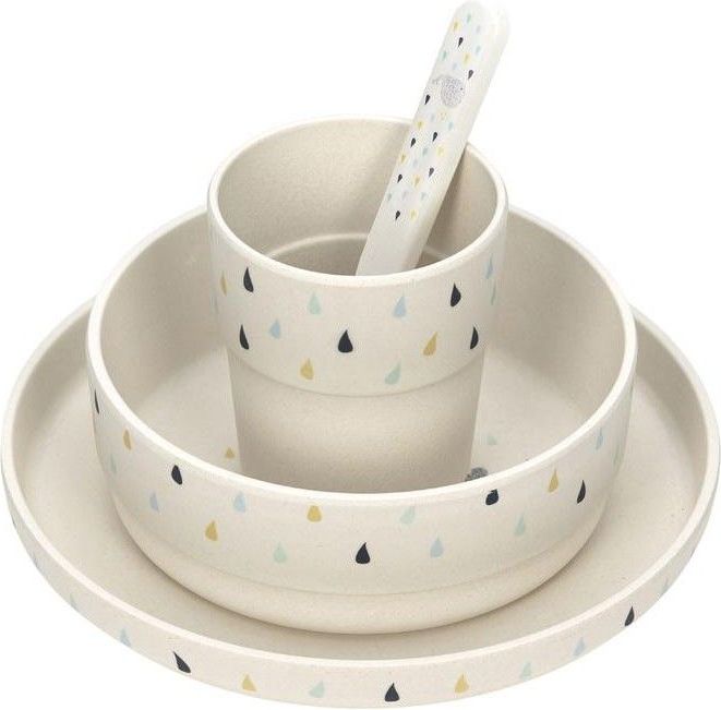 Lässig Dish Set Bamboo Little Water Whale - obrázek 1