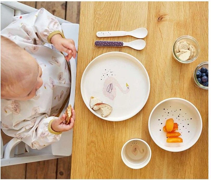 Lässig Dish Set Bamboo Little Water Whale - obrázek 2
