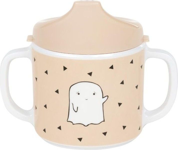 Cup with Silicone Little Spookies peach uni - obrázek 1