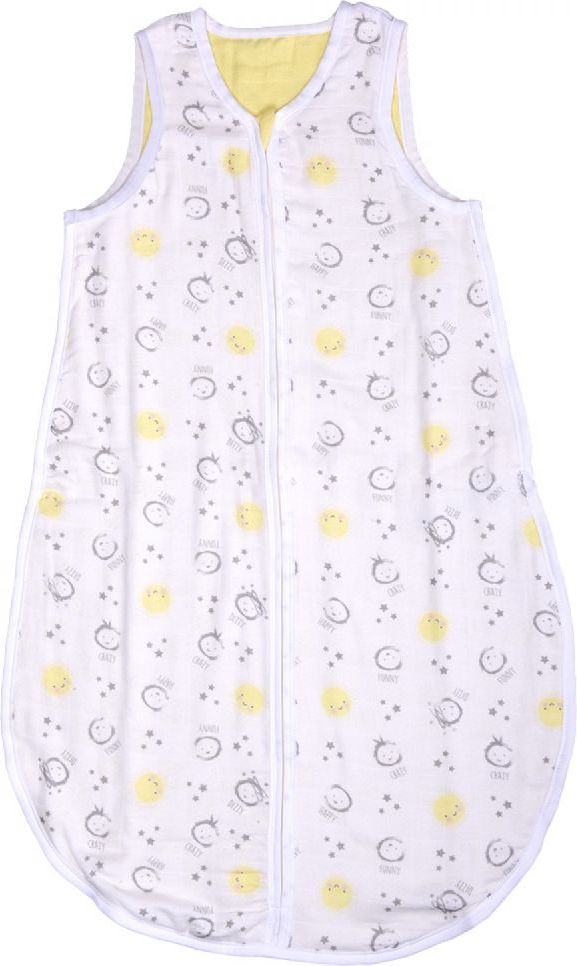 Mušelinový spací pytel Kitikate Yellow collection Yellow - obrázek 1