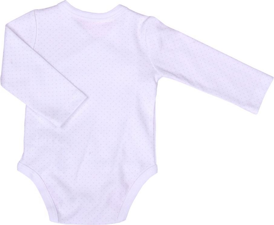 Body dlouhý rukáv Kitikate Dreams Kimono Dots Pink 62 - obrázek 2