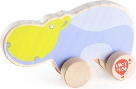 Dřevěná hračka Lucy&Leo Hippo on Wheels - obrázek 1