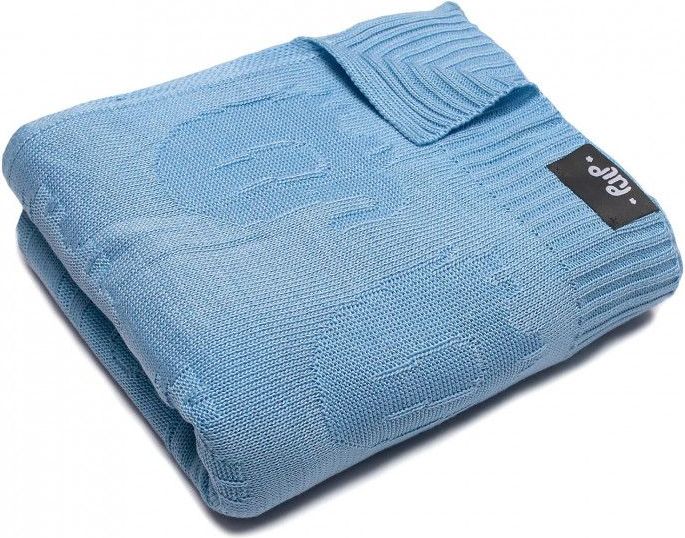 Pletená bambusová deka 90x75 cm Pulp Light blue 2019 - obrázek 1
