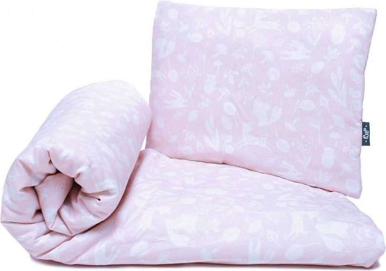 Bavlněná přikrývka a polštářek s výplní Pulp Pink Animals - obrázek 1
