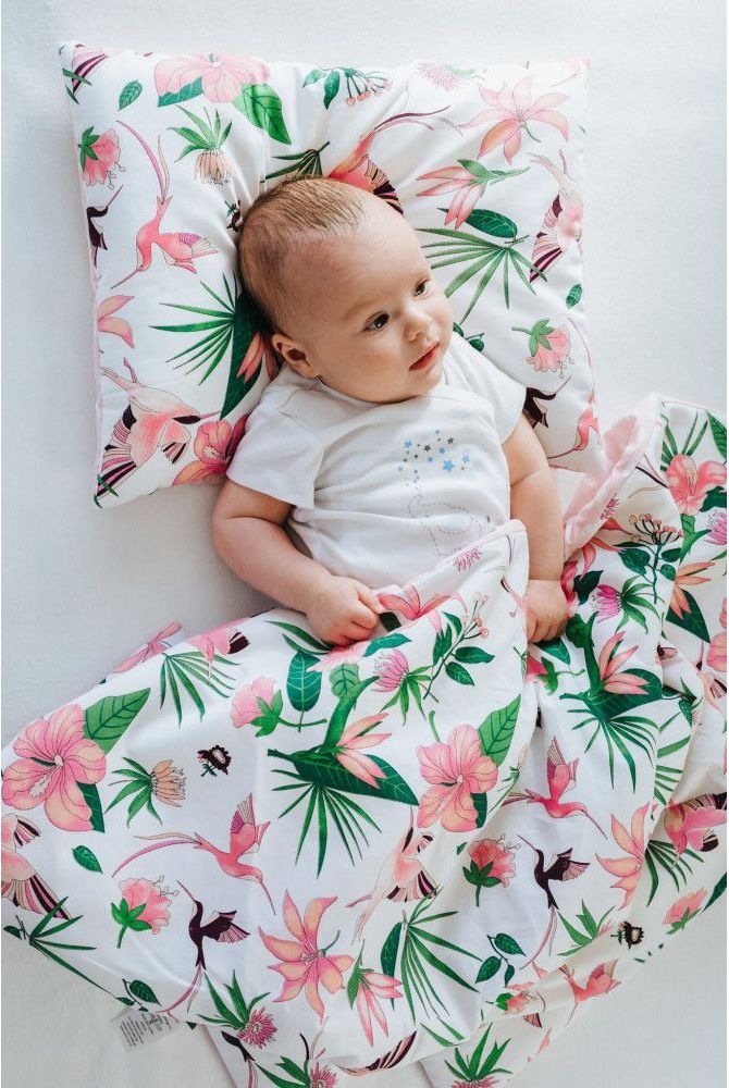 Bavlněná přikrývka a polštářek s výplní Pulp Flowers - obrázek 2