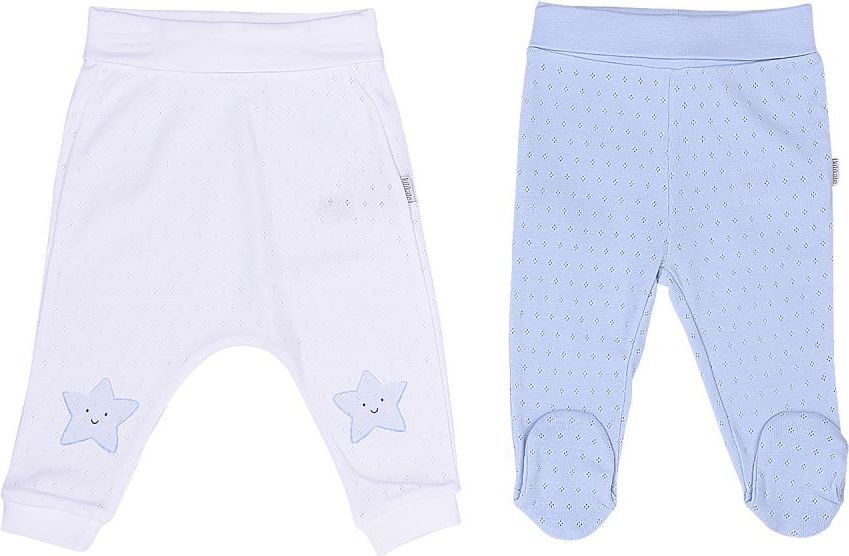 Polodupačky 2 ks Kitikate Dreams Summer White-Blue 68 - obrázek 1