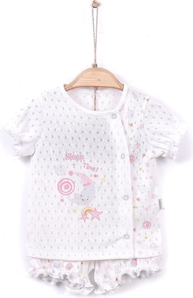 Kabátek+kraťásky Kitikate Dreams Summer Girl D Model White-Pink 74 - obrázek 1
