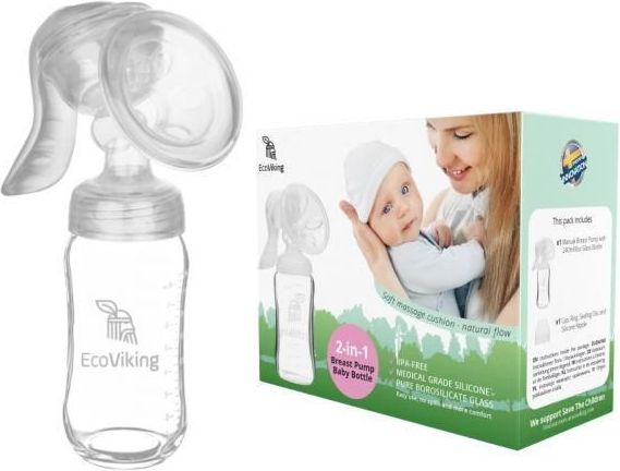 Eco Viking Odsávačka mateřského mléka skleněná EcoVking - obrázek 1