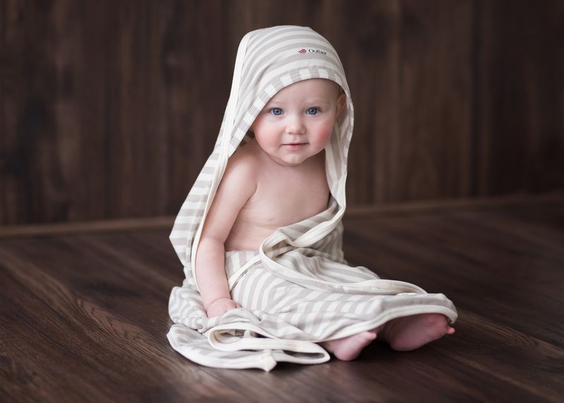 Little Angel Osuška zavinovačka multifunkční tenká Outlast® 90x90cm pruh růžový - obrázek 2