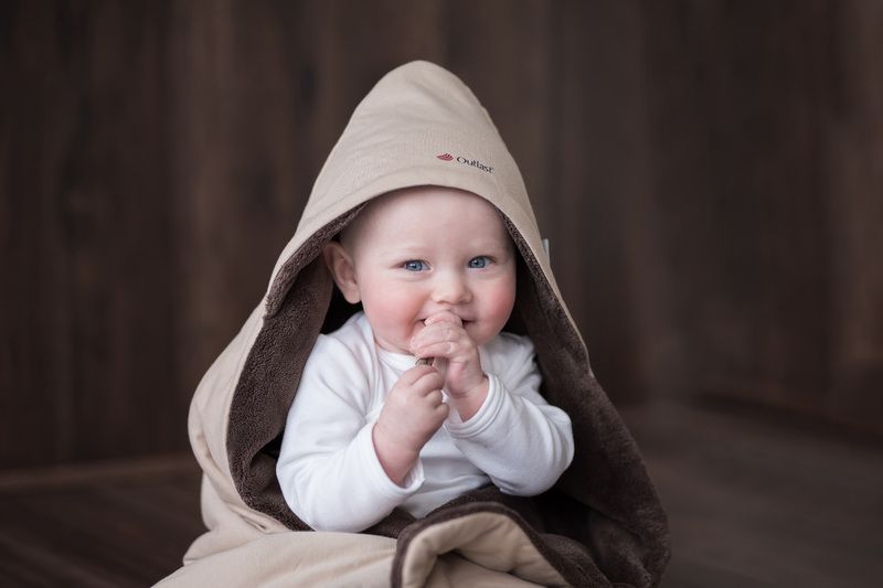 Little Angel Zavinovačka multifunkční MAZLÍK Outlast®78x78cmšedá/mentolová - obrázek 2