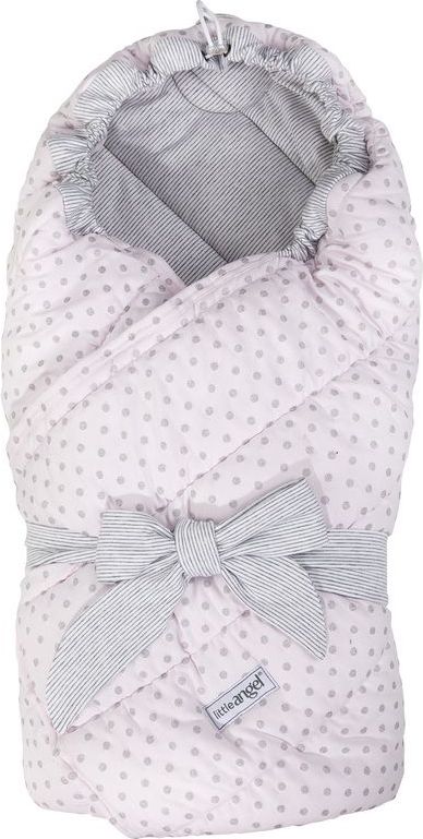 Little Angel zavinovačka multifunkční prošev Outlast růžová lesk puntík/pruh bílošedý mel. - obrázek 1