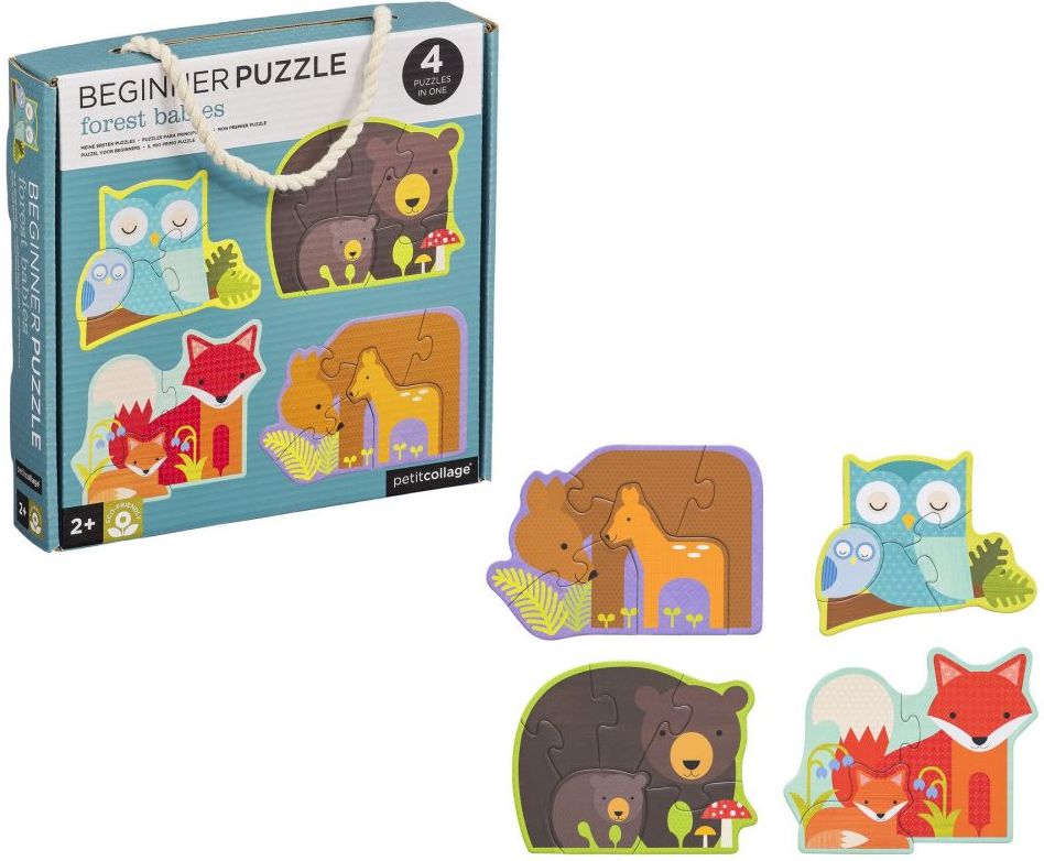 Petit Collage První puzzle lesní zvířátka - obrázek 1