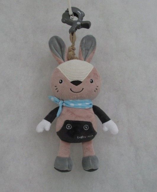 Plyšová závěsná hračka se zvukem Babymix Rabbit - obrázek 1