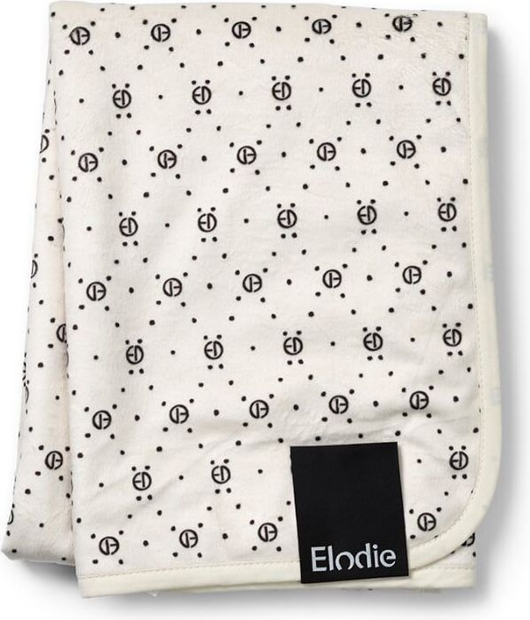 Elodie Details Sametová deka Monogram print - obrázek 1