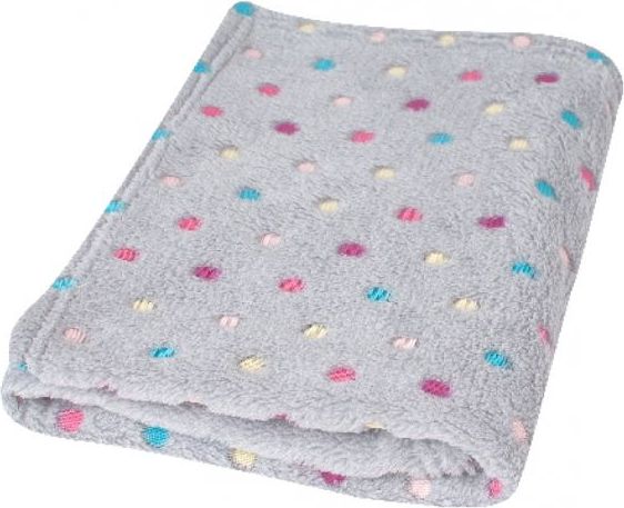 Dětská deka 75x100 cm Baby Matex Milly 42 Šedá s puntíky - obrázek 1