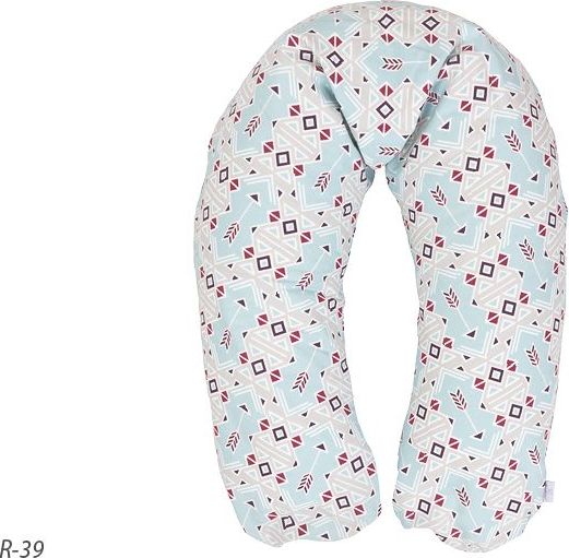 Baby Matex RELAX kojící polštář bavlna 190 cm Šípy Modrá R-39 - obrázek 1