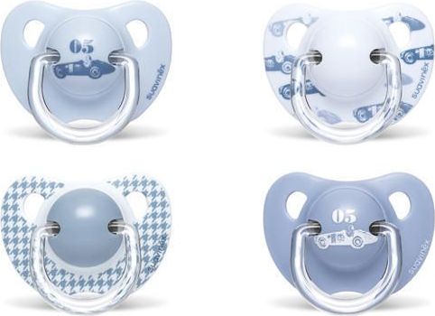 Šidítko Anatomické +6 m silikon 2 ks Suavinex Toys Modrá - obrázek 1