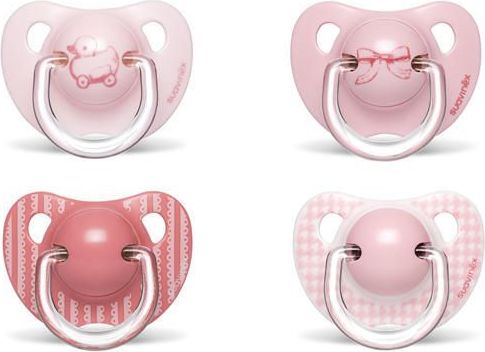 ŠIDÍTKO Anatomické +6 m silikon 2 ks Suavinex Toys Růžová - obrázek 1