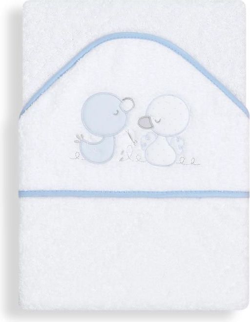 Osuška froté 100x100 cm Interbaby Kačenky Bílo-Modrá - obrázek 1
