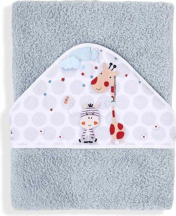Osuška froté 100x100 cm Interbaby Safari Šedá - obrázek 1