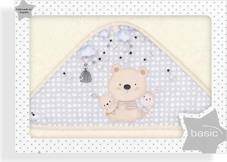 Osuška froté 100x100 cm Interbaby Medvídek v nebi - obrázek 1