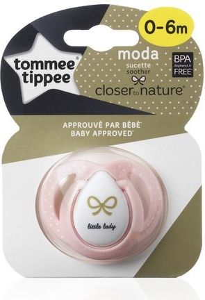Silikonové šidítko Tommee Tippee Little Lady růžové 0-6 - obrázek 1