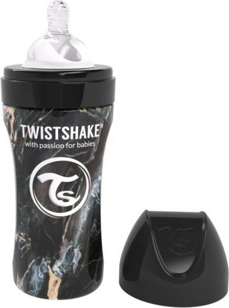 Kojenecká láhev nerezová 330 ml Twistshake Anti-Colic - obrázek 2